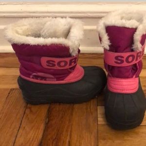 Sorel Commander Boots Little Girl Size 12